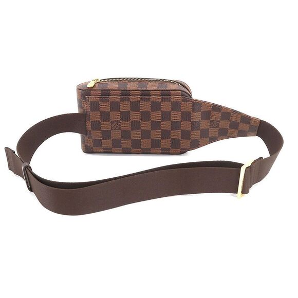 Louis Vuitton Damier Jeronimos Body Bag Waist Pouch Ebene Brown - Picture 2 of 8